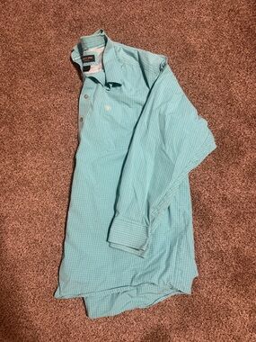 Ariat Teal Long-Sleeve Dress Shirt